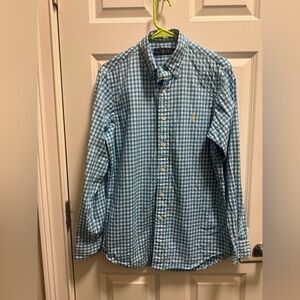Mens Ralph Lauren Long Sleeve Button Down Dress Shirt
